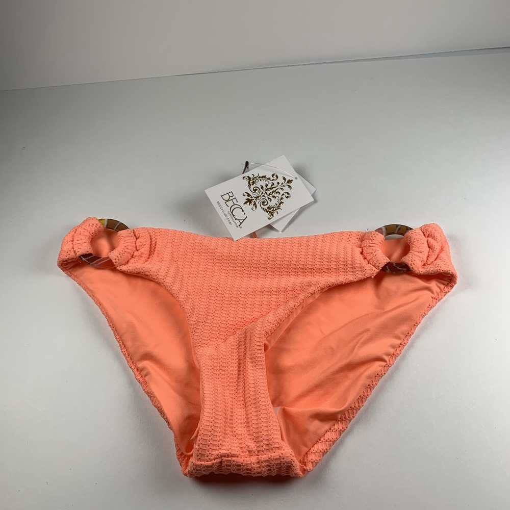 Becca by Rebecca Virtue Bikini Bottom Women's Small Nectar Line N Sand Hipster